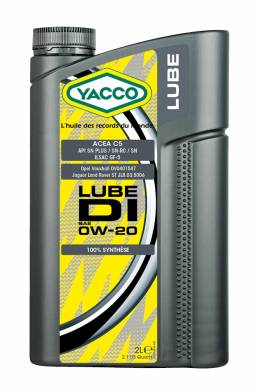 Олива моторна YACCO LUBE DI 0W20 пластикова каністра 2л
